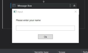 Input Dialogue Box